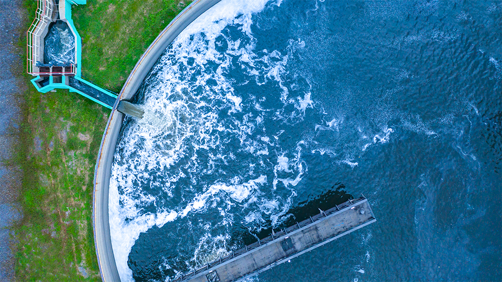 Wasseraufbereitung in einem Klärwerk